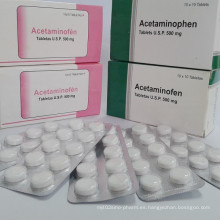 Comprimidos de paracetamol